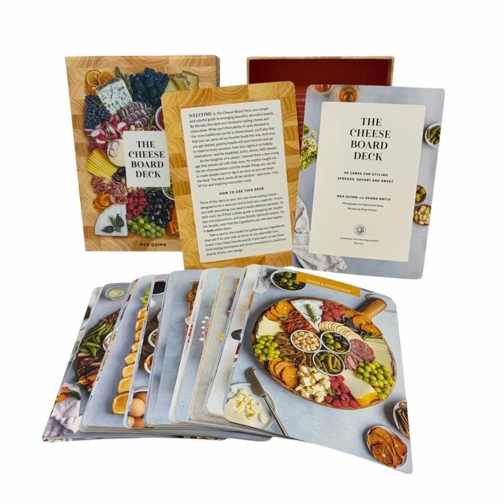 Charcuterie Cheese Board Recipe Cards - New - 50 Cards